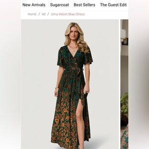 Baltic Born Uma Velvet Maxi Dress